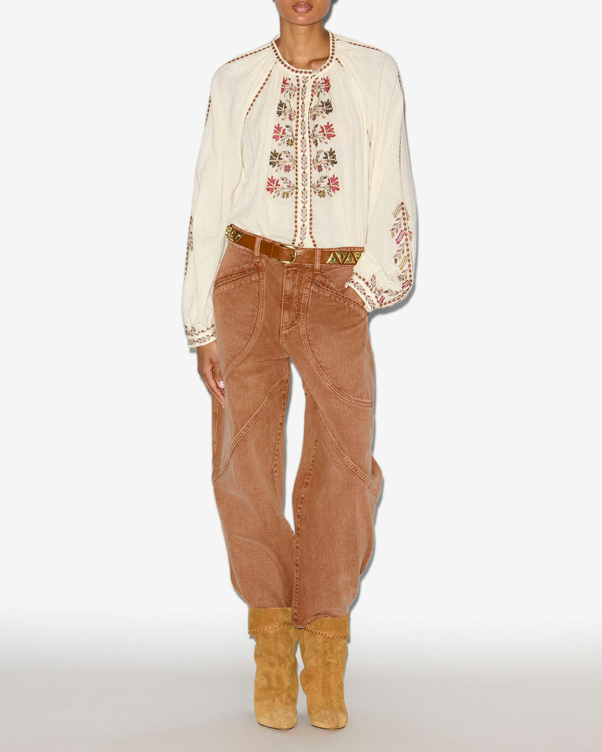 Women's CATARINA PANTS - Pants Ochre