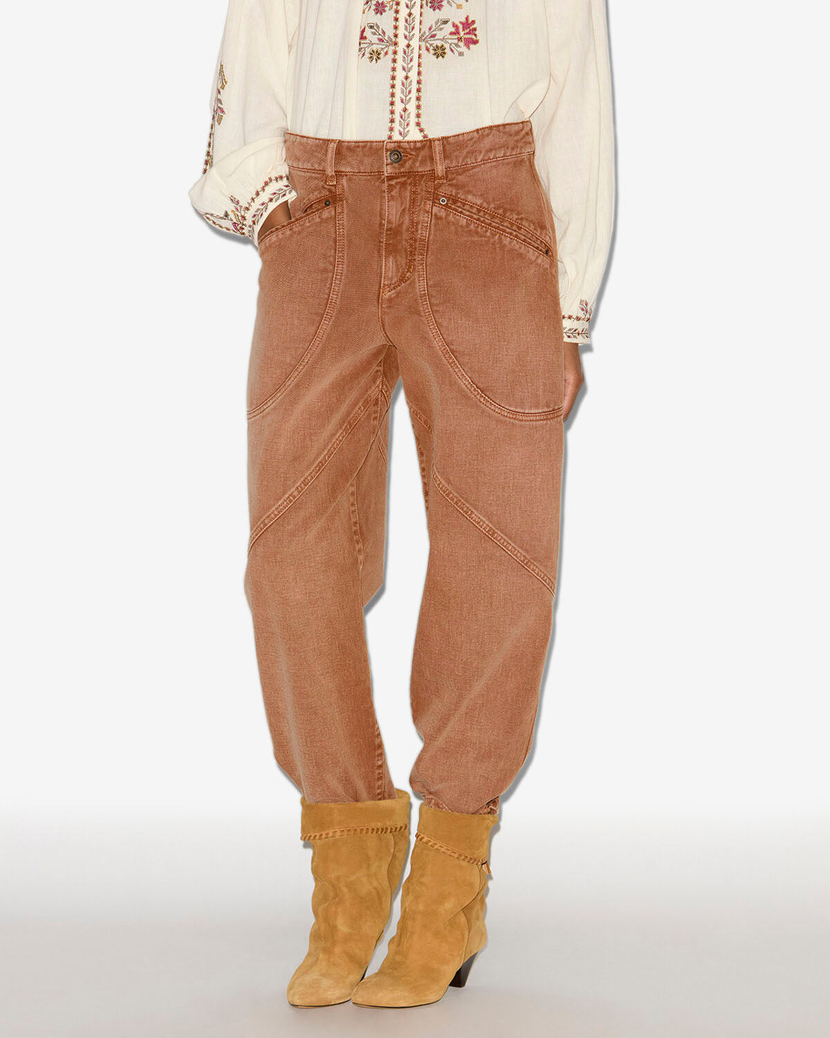 Women's CATARINA PANTS - Pants Ochre