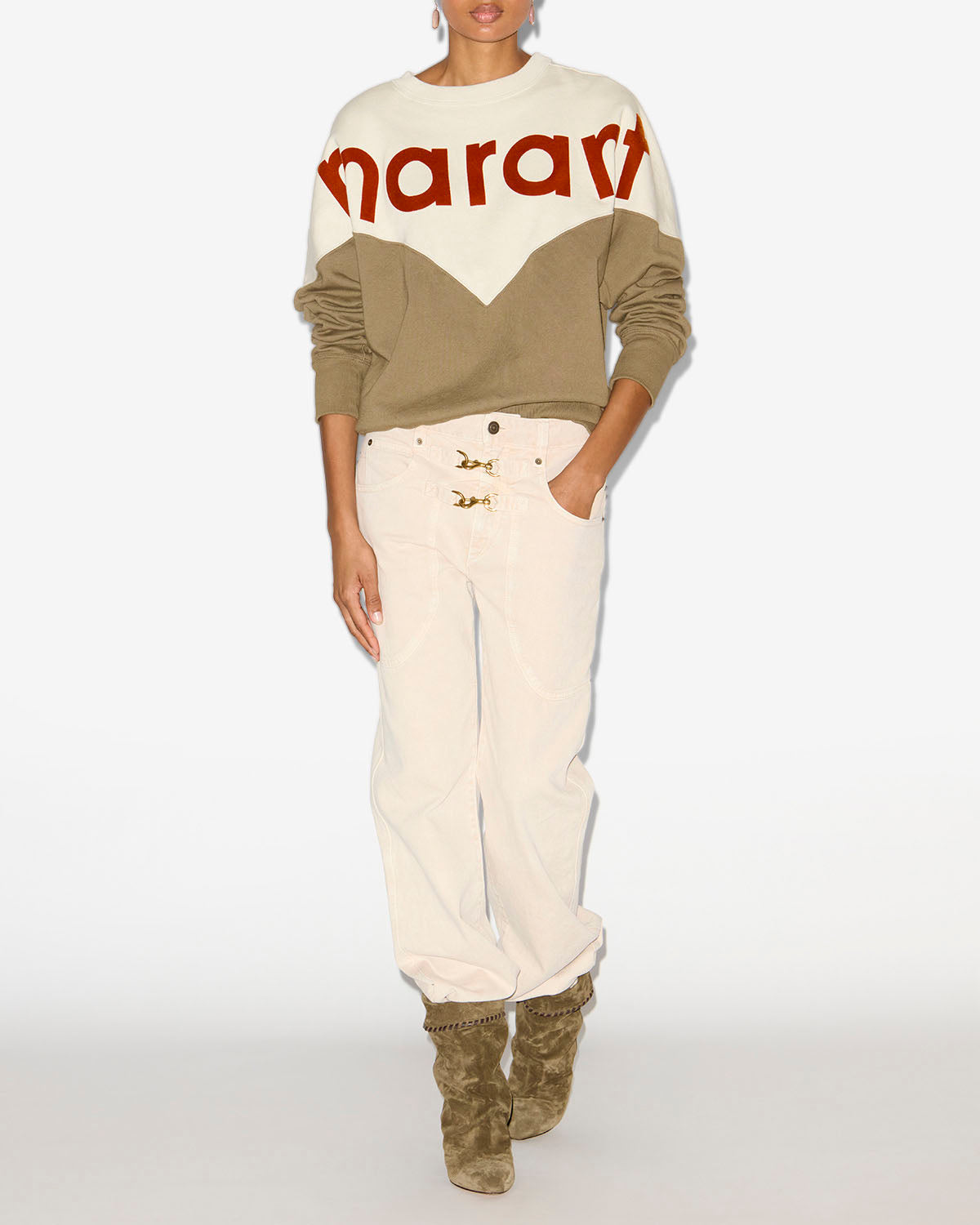 Women's BRINLEY PANTS - Pants Ecru