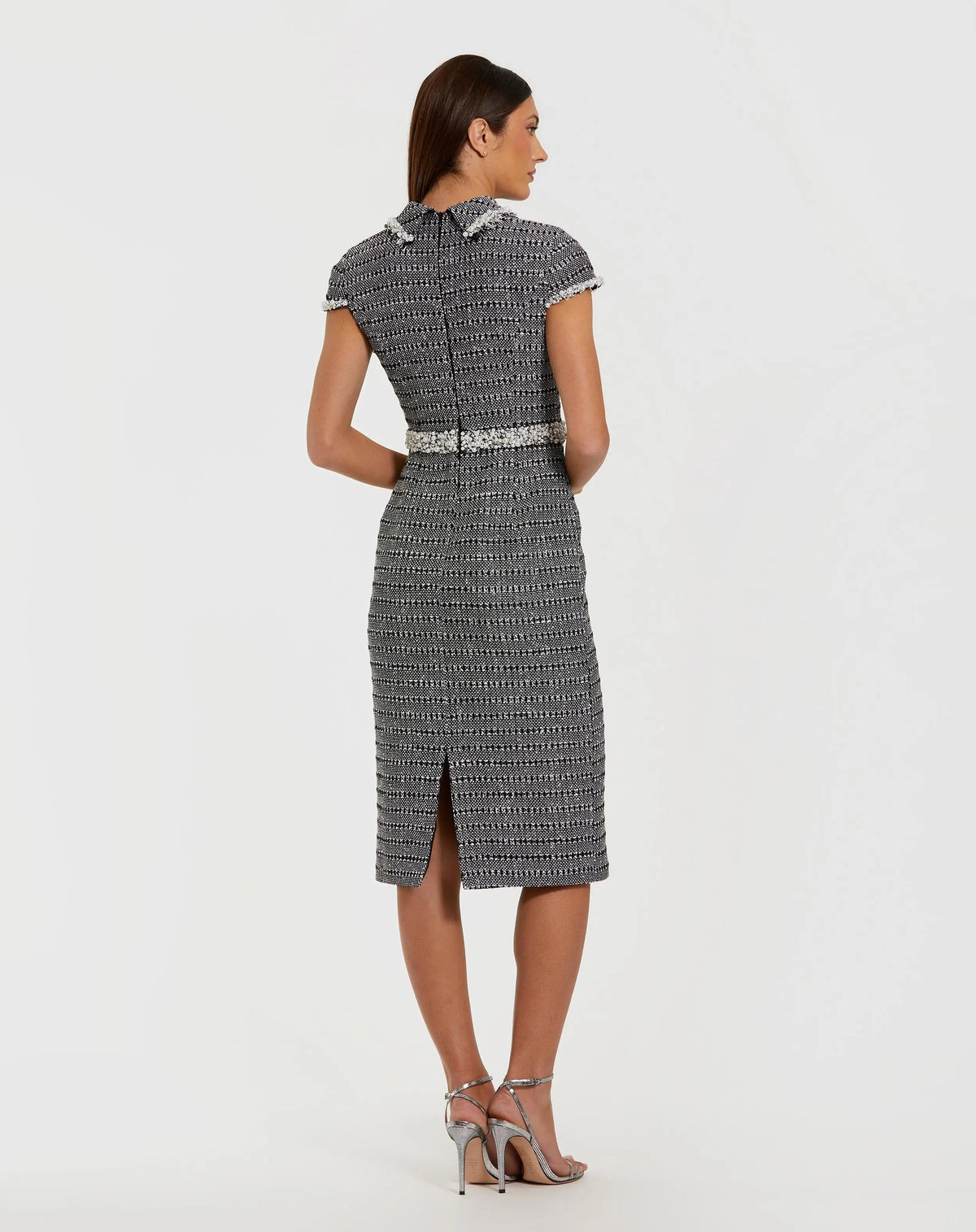 Women's Black Midi Dress - 37070