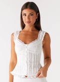 Clearwater Mist Top - White