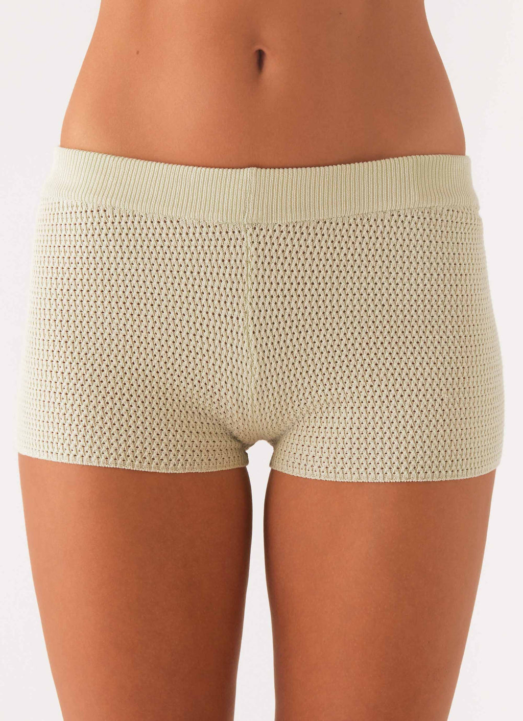Fantasise Knit Mini Shorts - Mint