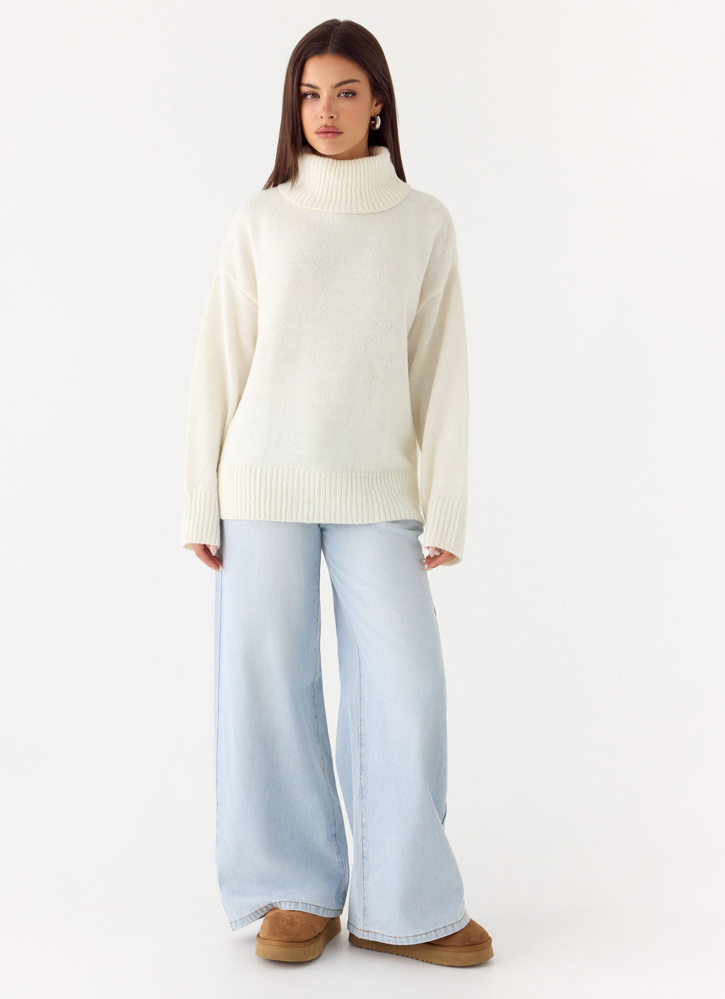 Gabrielle Knit Sweater - Ivory Cream
