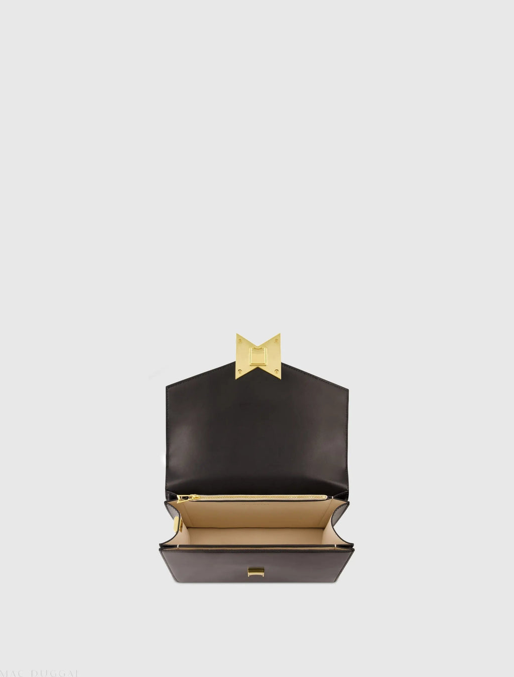 Black Mini Leather Tone On Tone Crossbody Bag - FINAL SALE
