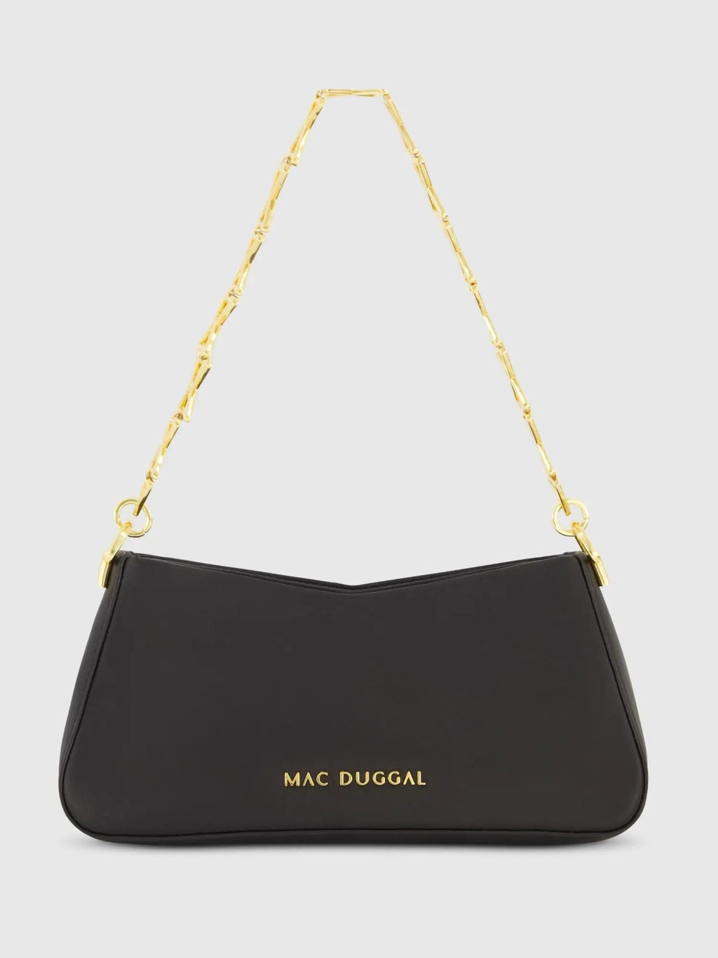 Small Gold Strap Nappa Leather Shoulder Bag