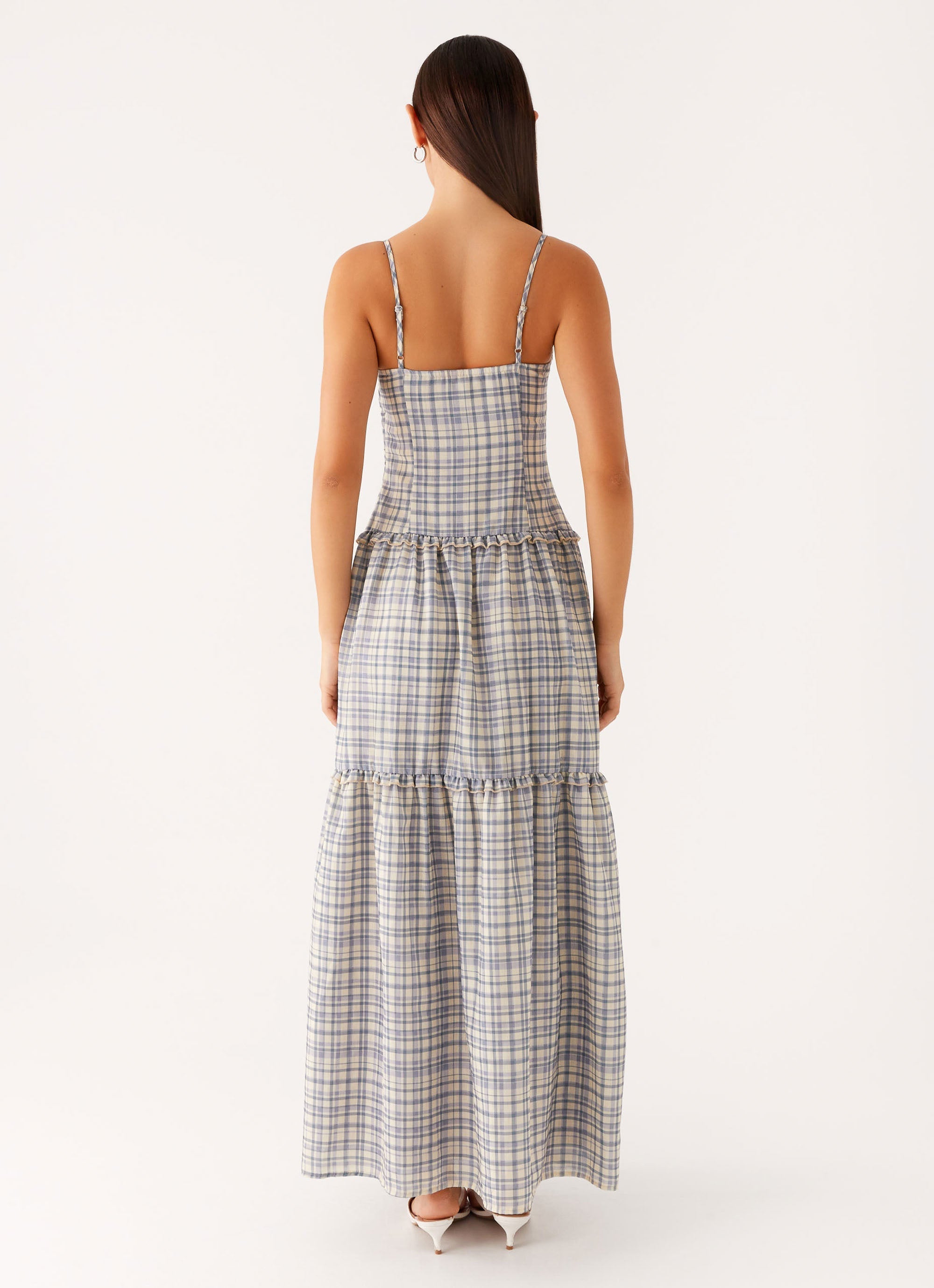 Hermie Midi Dress - Check