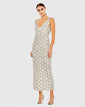 Ivory Fully Beaded Sleeveless Column Dress
