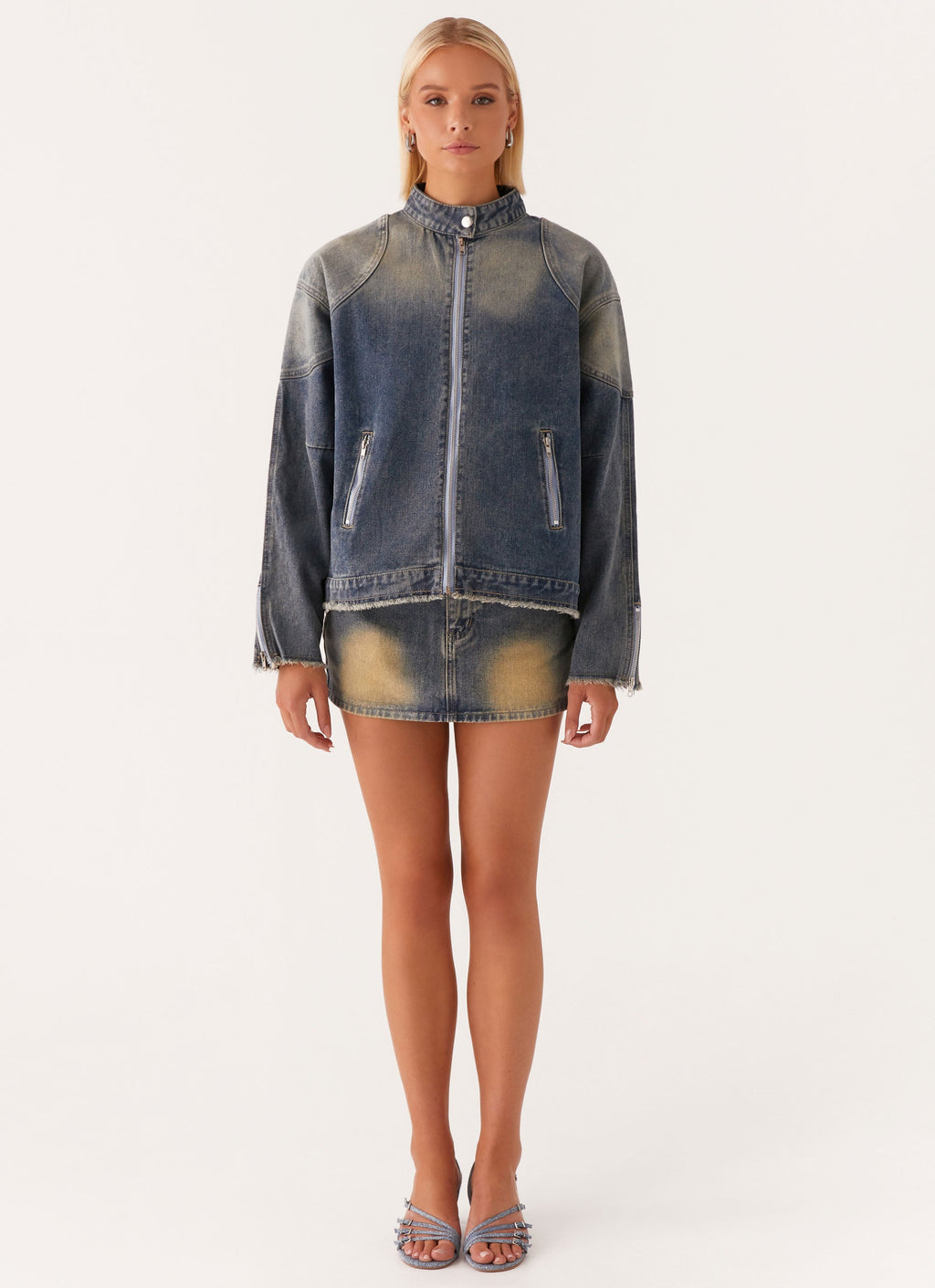 Not Like Us Denim Jacket - Vintage